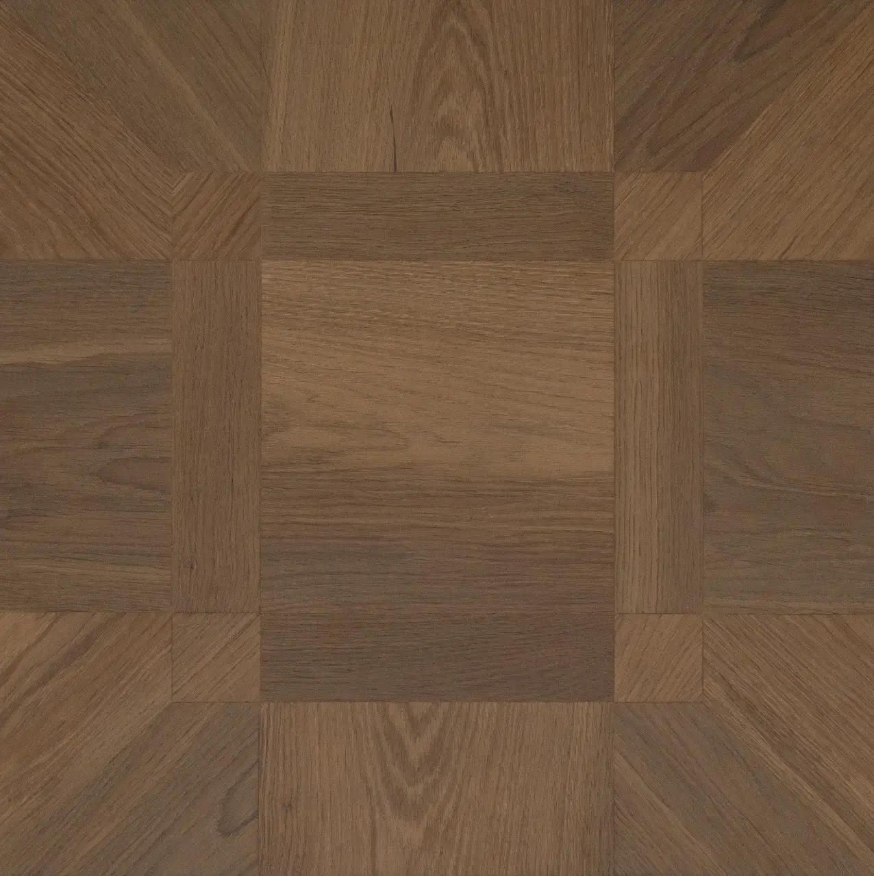 DuChateau Bespoke Parquet Panel Eclat Hardwood Engineered Hardwood, installed in a room