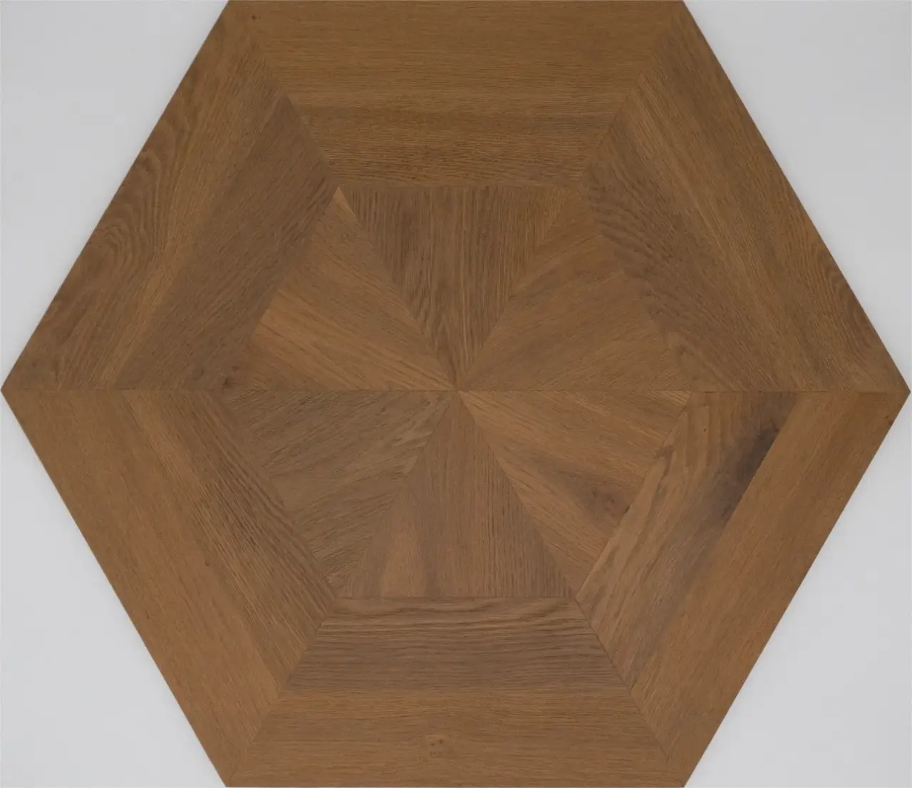 DuChateau Bespoke Parquet Panel Facette Hardwood Engineered Hardwood, installed in a room