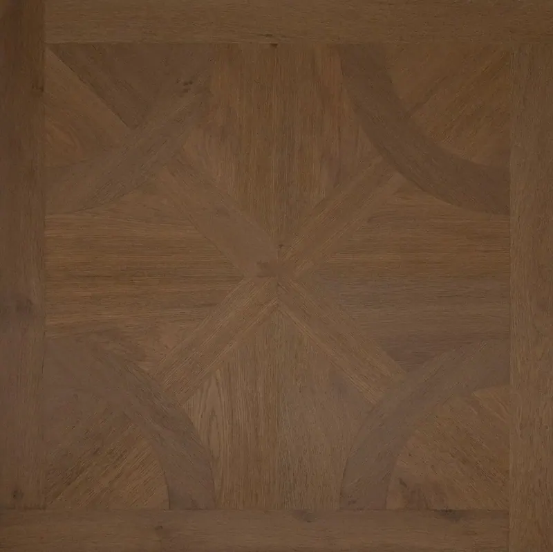 DuChateau Bespoke Parquet Panel Fountainbleu Hardwood Engineered Hardwood, installed in a room