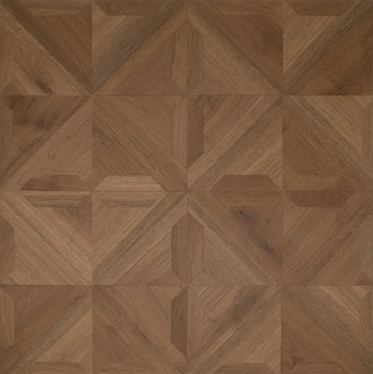 DuChateau Bespoke Parquet Panel Lumiere Hardwood Engineered Hardwood, installed in a room