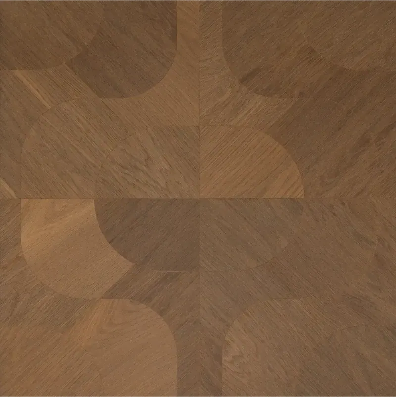 DuChateau Bespoke Parquet Panel Pavane Hardwood Engineered Hardwood, installed in a room
