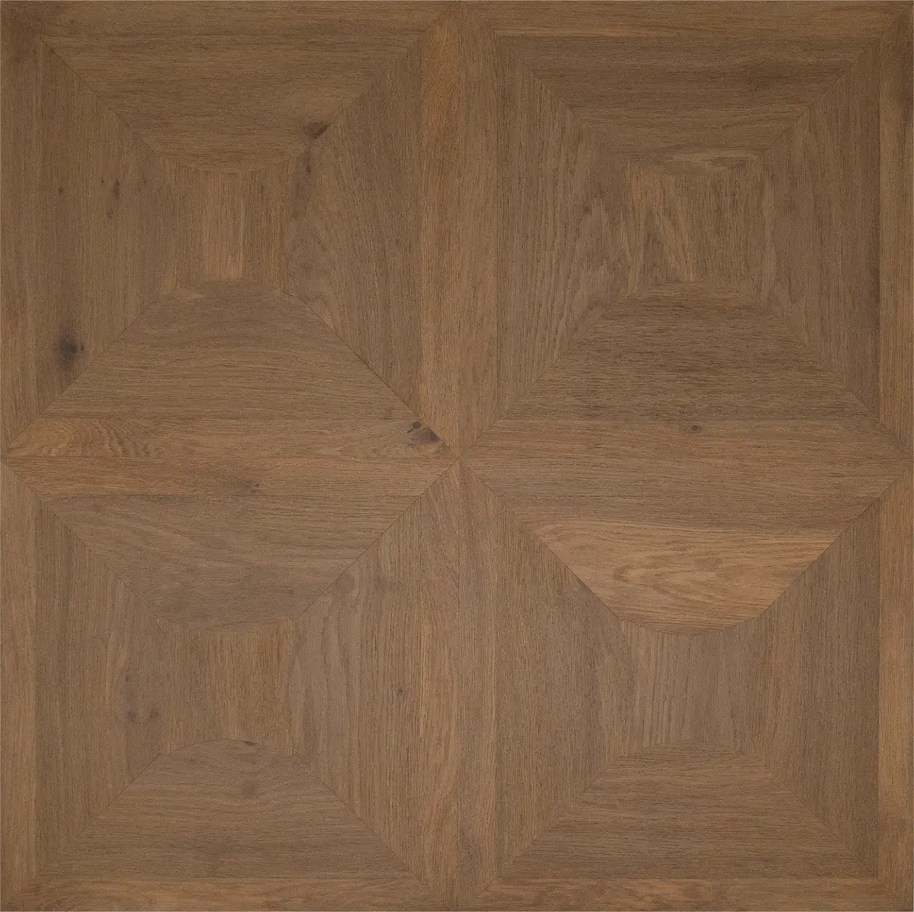 DuChateau Bespoke Parquet Panel Quadrille Hardwood Engineered Hardwood, installed in a room