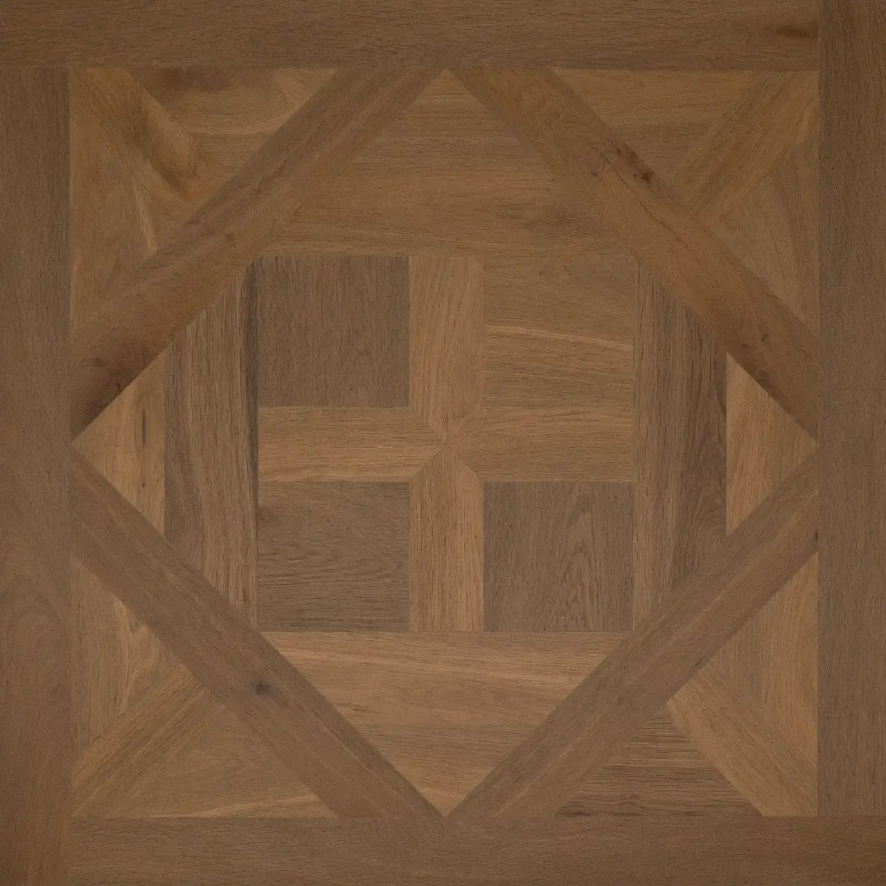 DuChateau Bespoke Parquet Panel Tournon Hardwood Engineered Hardwood, installed in a room