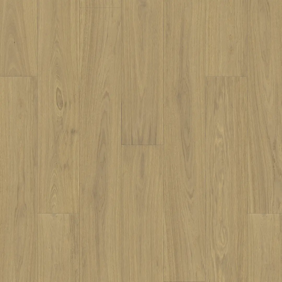 DuChateau Boiselle Fauve European White Oak Engineered Hardwood, installed in a room