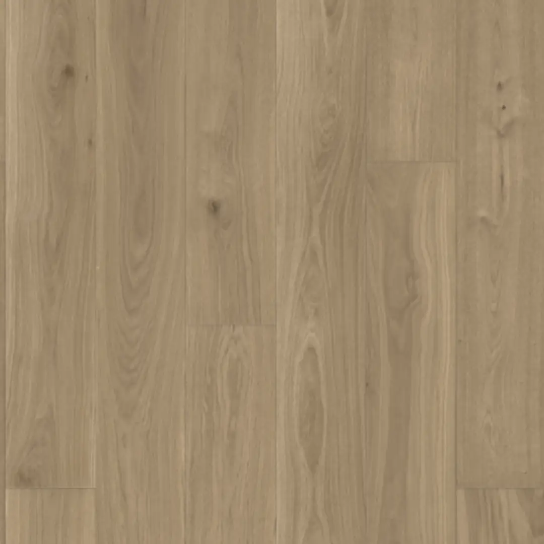 DuChateau Societe Dahr European White Oak Engineered Hardwood, installed in a room