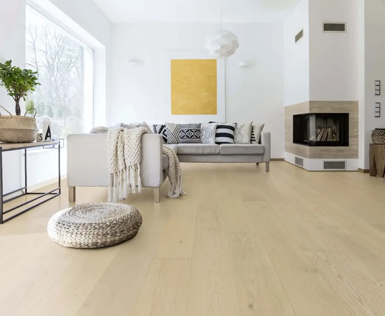 Dukes Group Inspire - 9.5″ Harvest European Oak Engineered Hardwood, installed in a room
