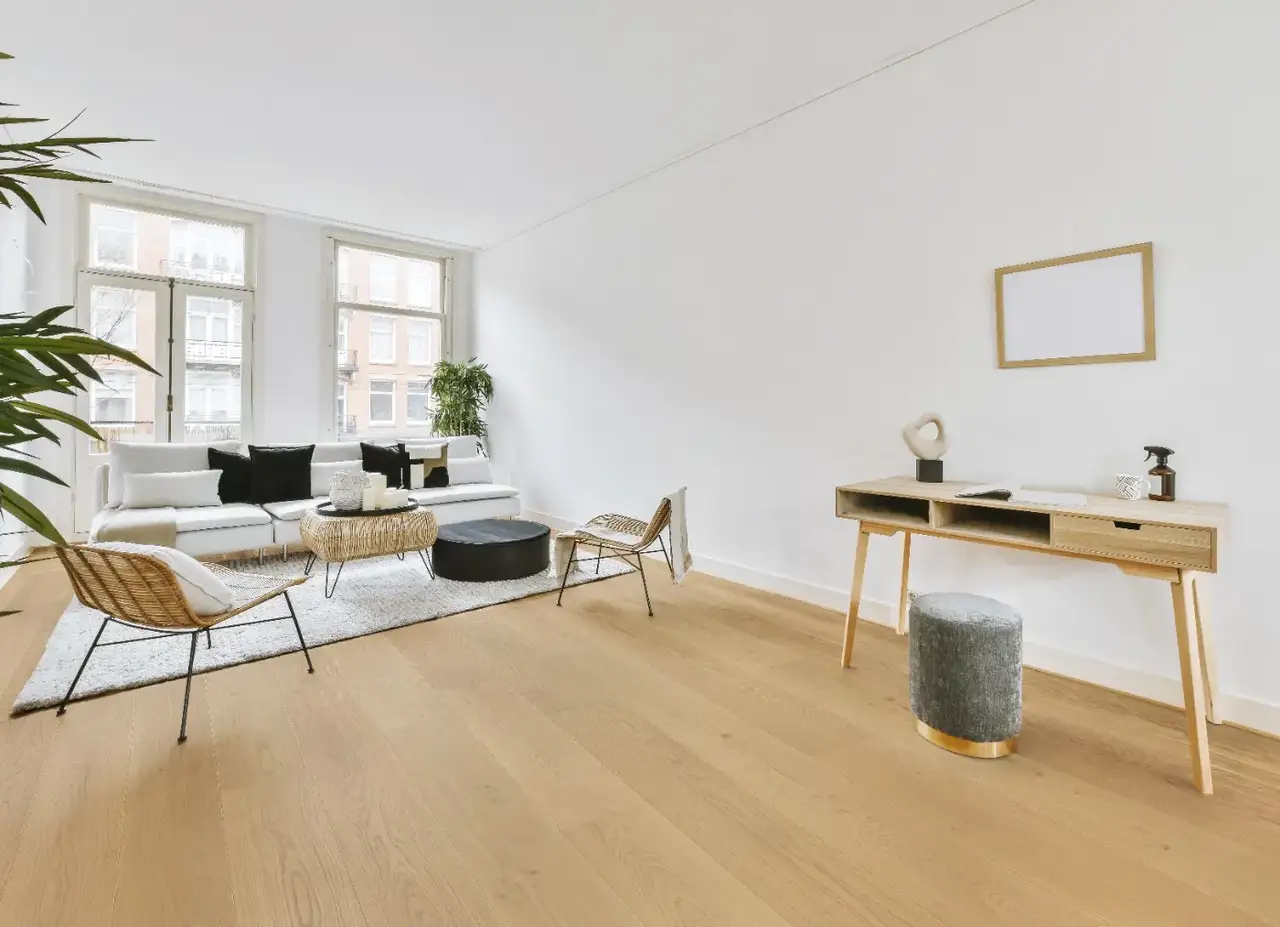Dukes Group Inspire - 9.5″ Saddle European Oak Engineered Hardwood, installed in a room