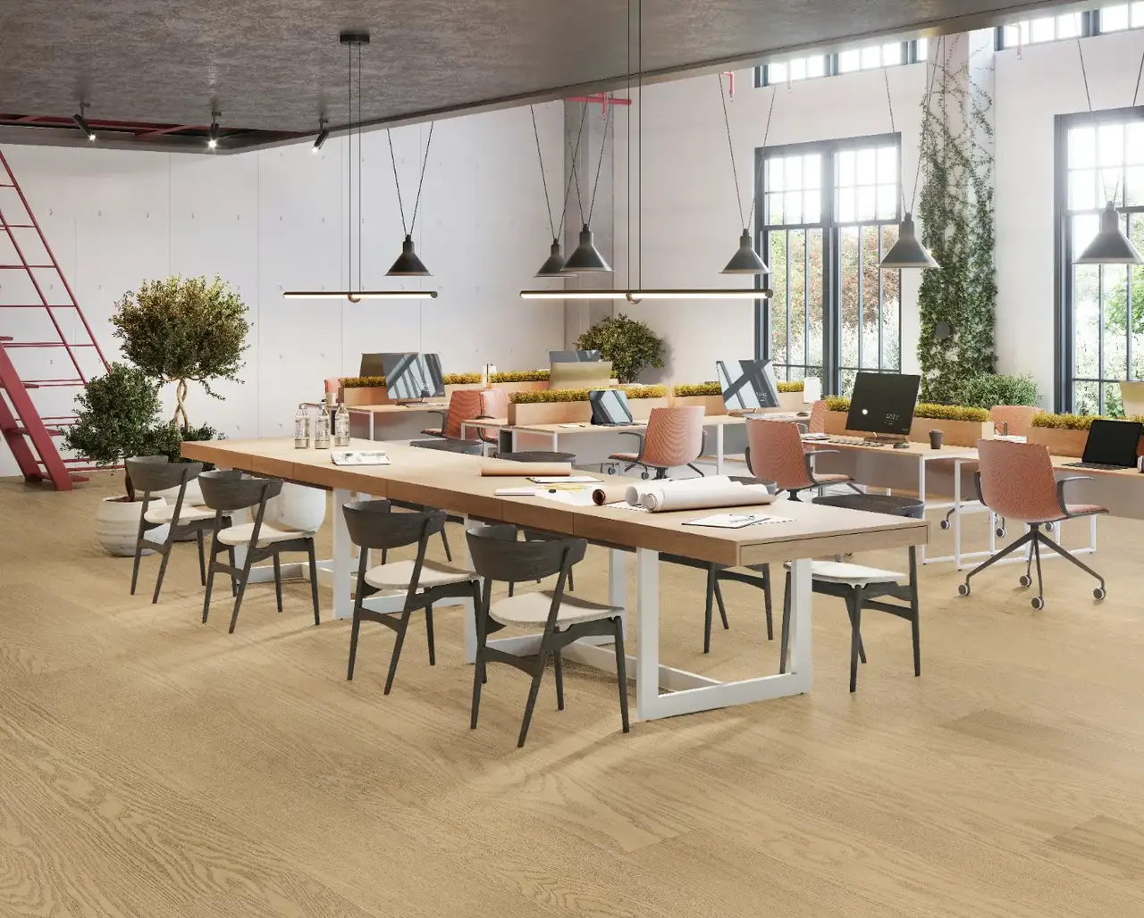 Dukes Group Legacy - 7.5″ Almond European Oak Engineered Hardwood, installed in a room