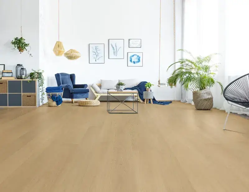 Dukes Group Legacy - 7.5″ Wheat European Oak Engineered Hardwood, installed in a room