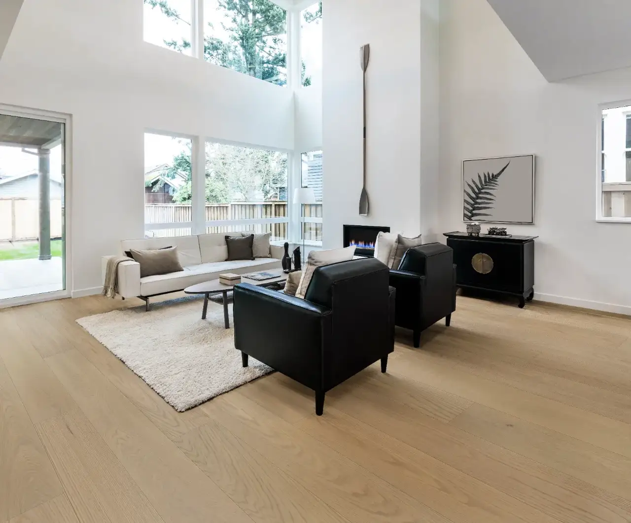 Dukes Group Signature - 10.25″ Cloud European Oak Engineered Hardwood, installed in a room