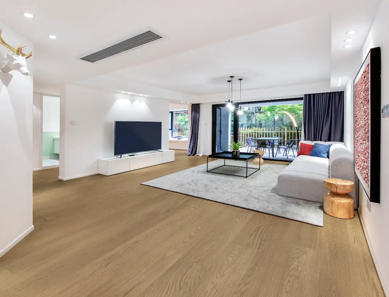 Dukes Group Signature - 10.25″ Hazel European Oak Engineered Hardwood, installed in a room