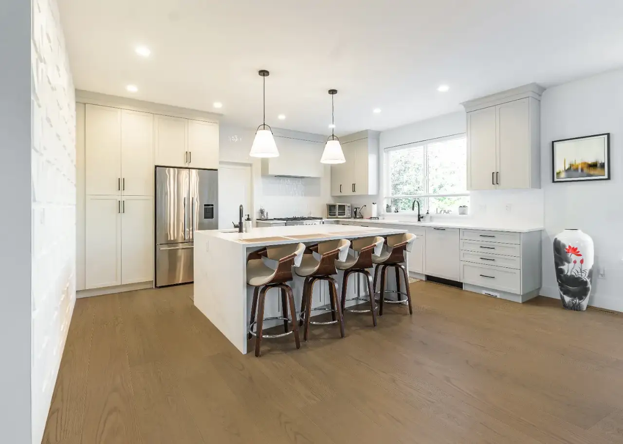 Dukes Group Signature - 10.25″ Tan European Oak Engineered Hardwood, installed in a room