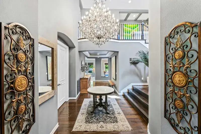 Garrison Exotics Black Walnut – Acacia Engineered Hardwood, installed in a room