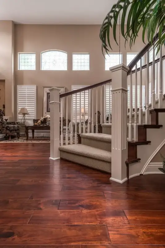 Garrison Exotics Bronze – Acacia Engineered Hardwood, installed in a room