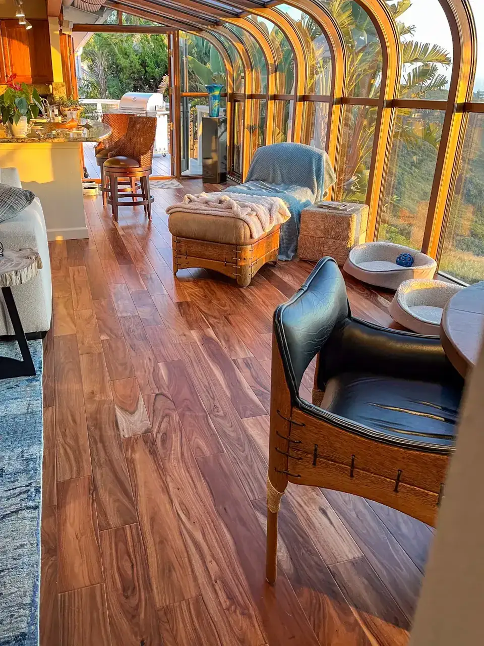 Garrison Exotics Natural – Acacia Engineered Hardwood, installed in a room