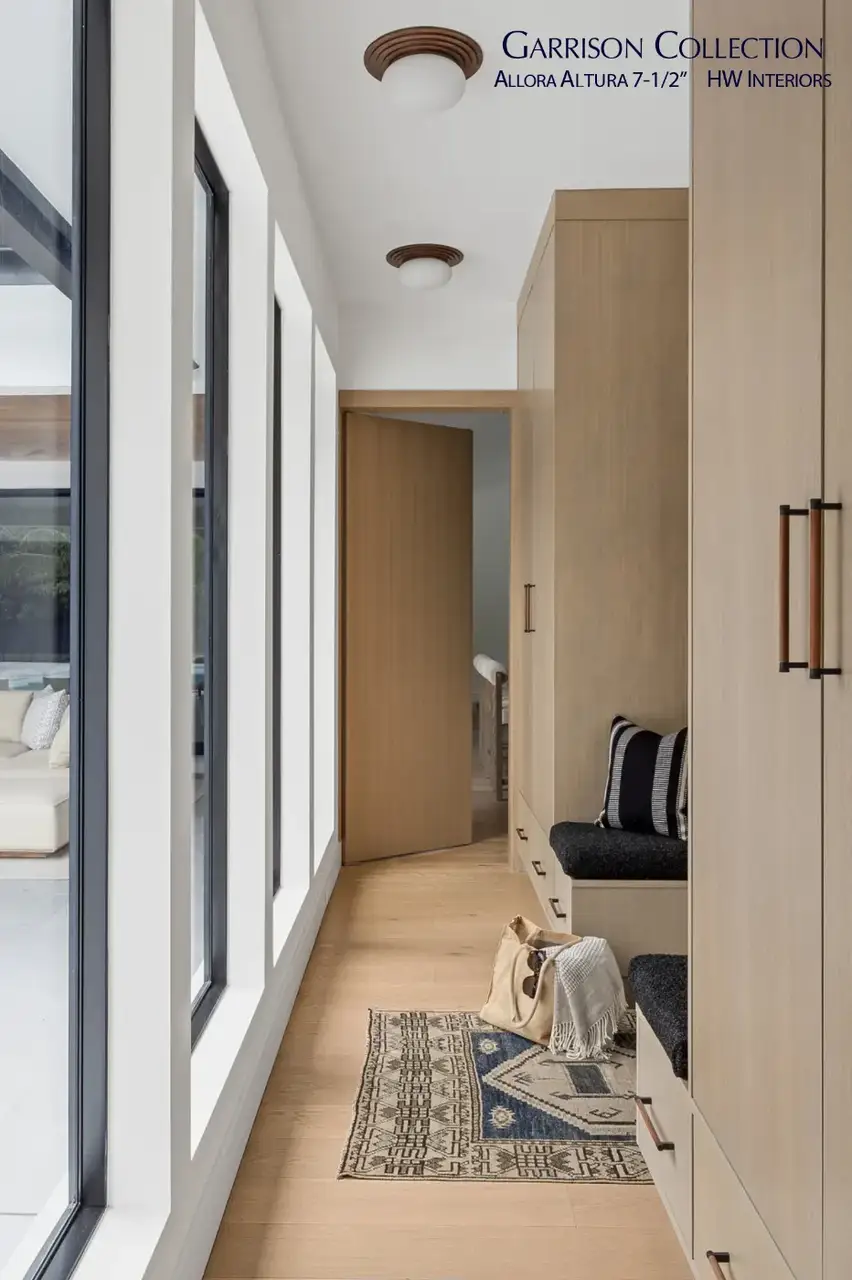 Garrison Allora Altura European Oak Engineered Hardwood, installed in a room