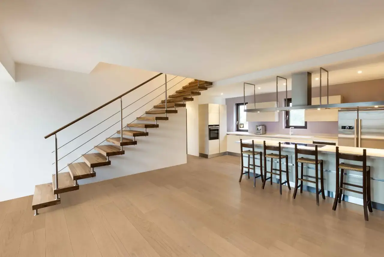Garrison Allora Altura Select European Oak Engineered Hardwood, installed in a room