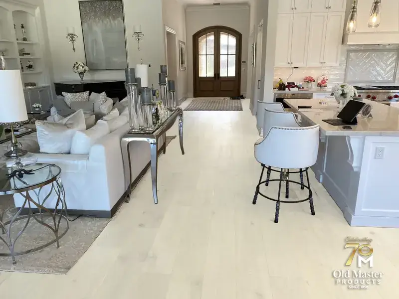 Garrison Legends European Oak Brescia European White Oak Engineered Hardwood, installed in a room