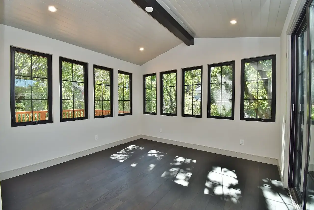 Garrison Newport European Oak Carmel European White Oak Engineered Hardwood, installed in a room