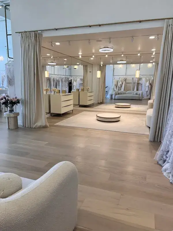 Garrison Private Selection European Oak Dune (Color 3) European White Oak Engineered Hardwood, installed in a room
