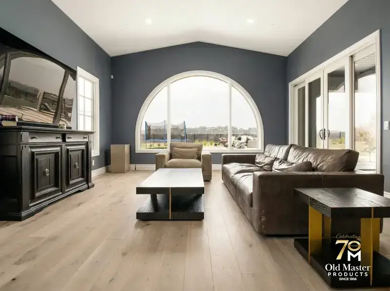 Garrison Legends European Oak Lugana European White Oak Engineered Hardwood, installed in a room