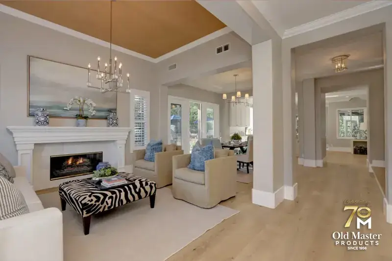 Garrison Legends European Oak Romantique European White Oak Engineered Hardwood, installed in a room