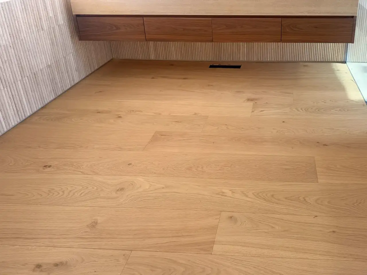 Garrison Allora Sella European Oak Engineered Hardwood, installed in a room