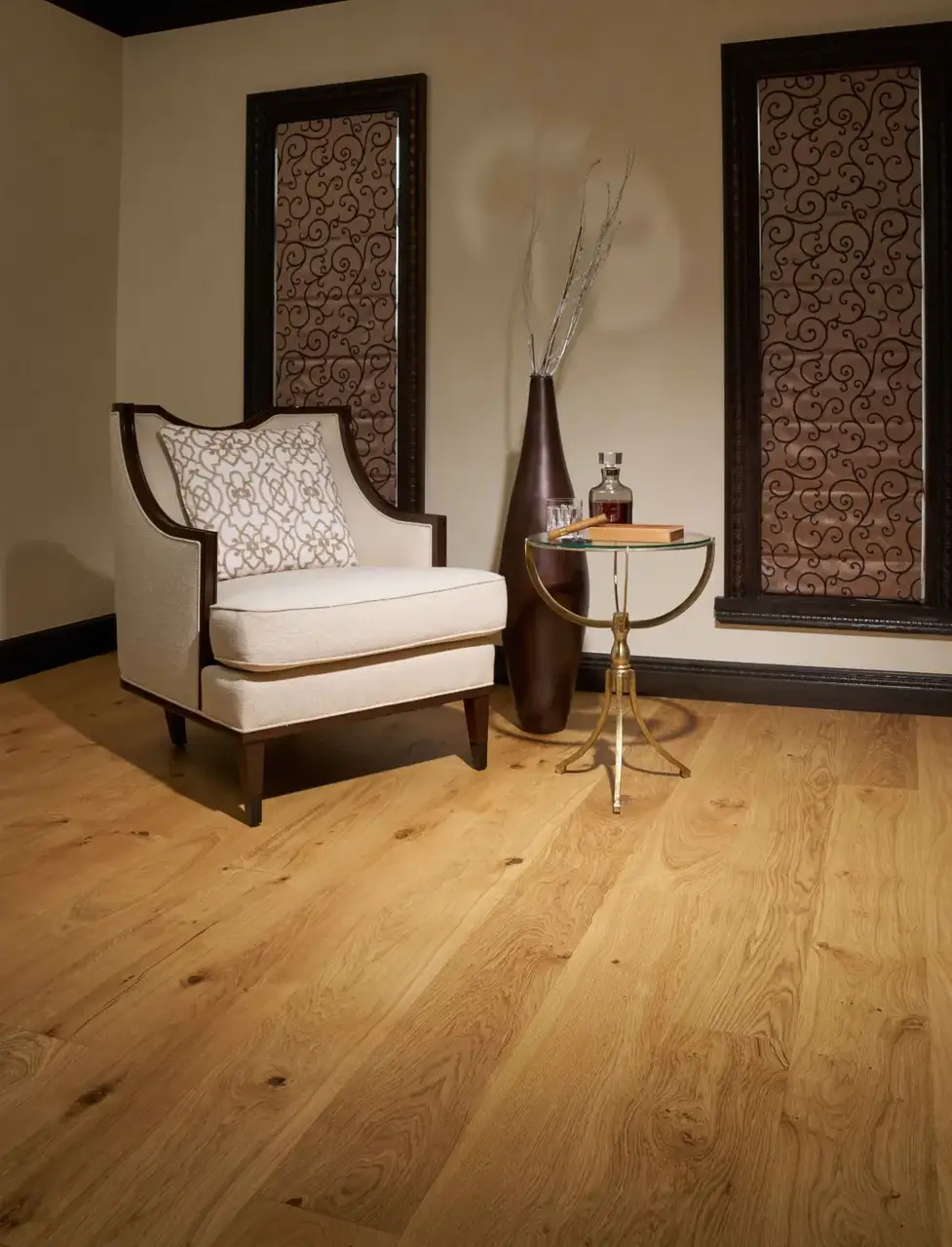 Garrison Allora Strada European Oak Engineered Hardwood, installed in a room