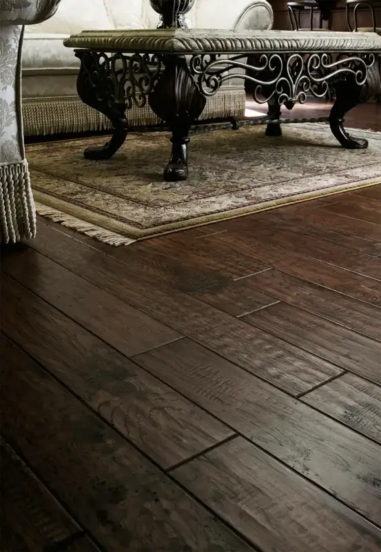 Garrison Carolina Classic Charlotte Hickory Engineered Hardwood, installed in a room