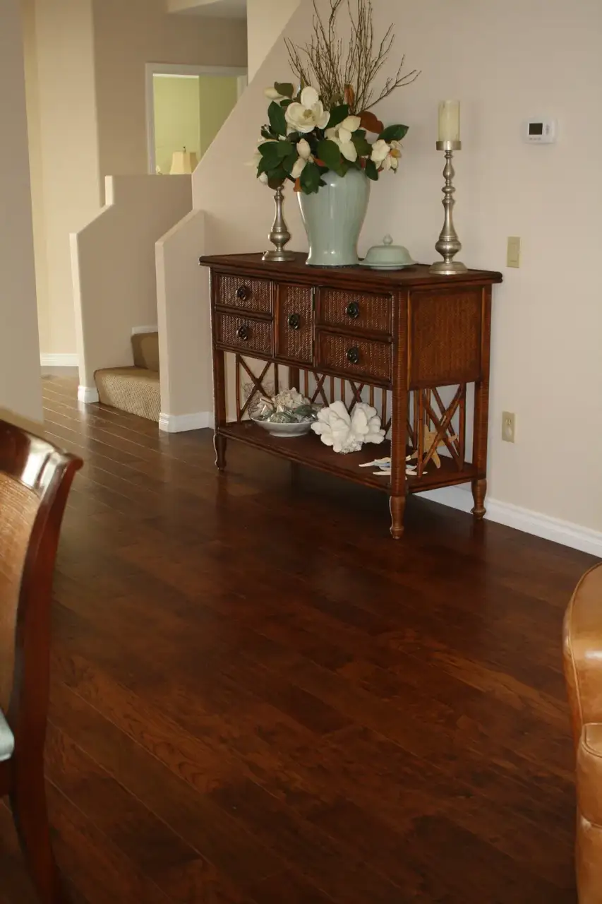 Garrison Competition Buster Vintage Hickory Engineered Hardwood, installed in a room