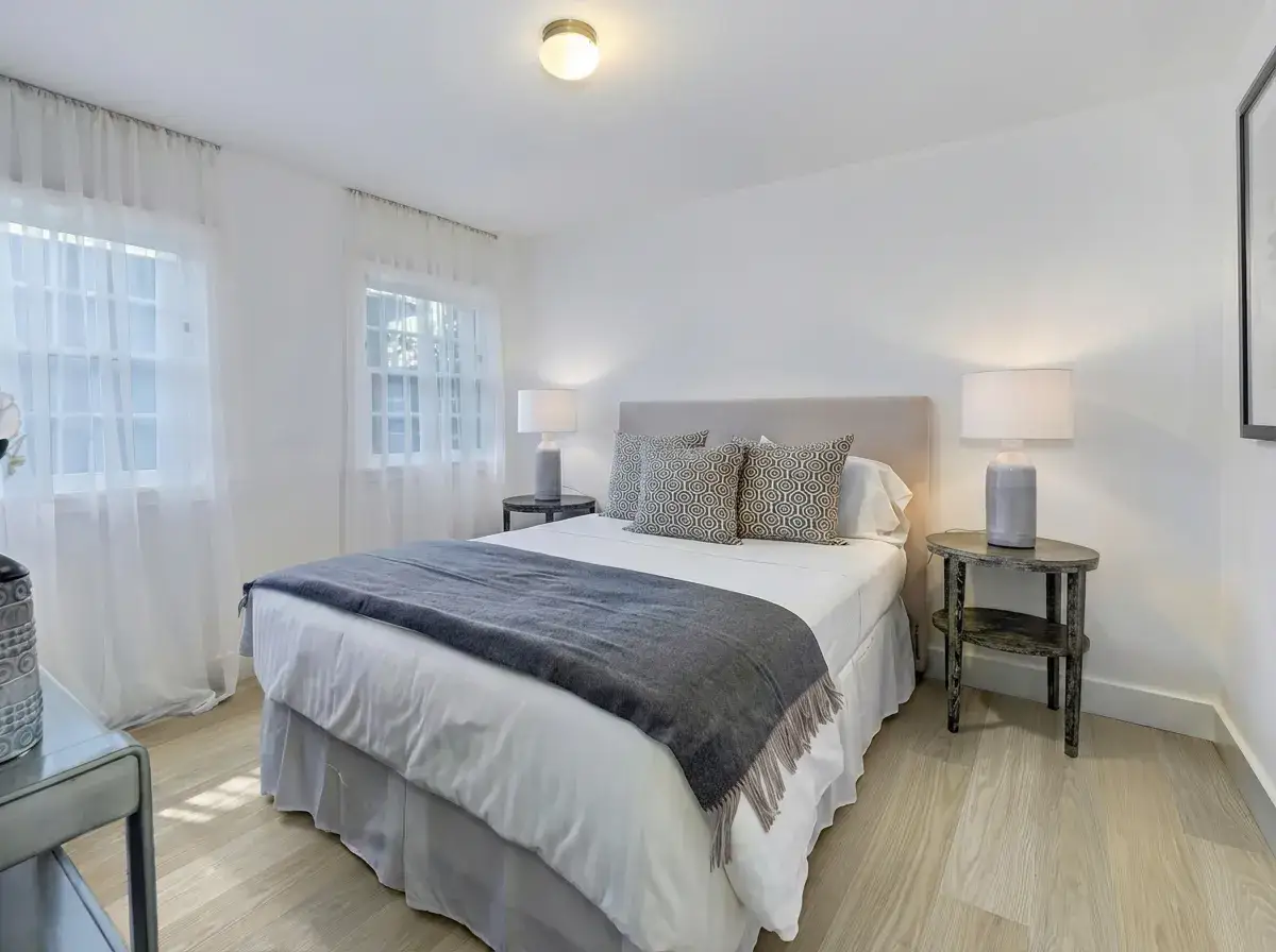 Garrison Gold Label Linen American Oak Engineered Hardwood, installed in a room
