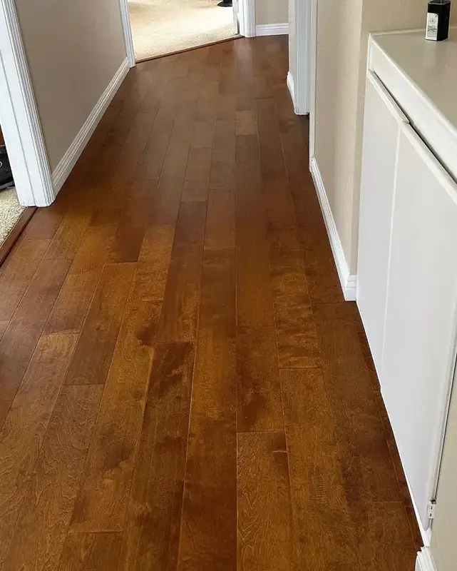Garrison Carolina Classic Monroe Maple Engineered Hardwood, installed in a room