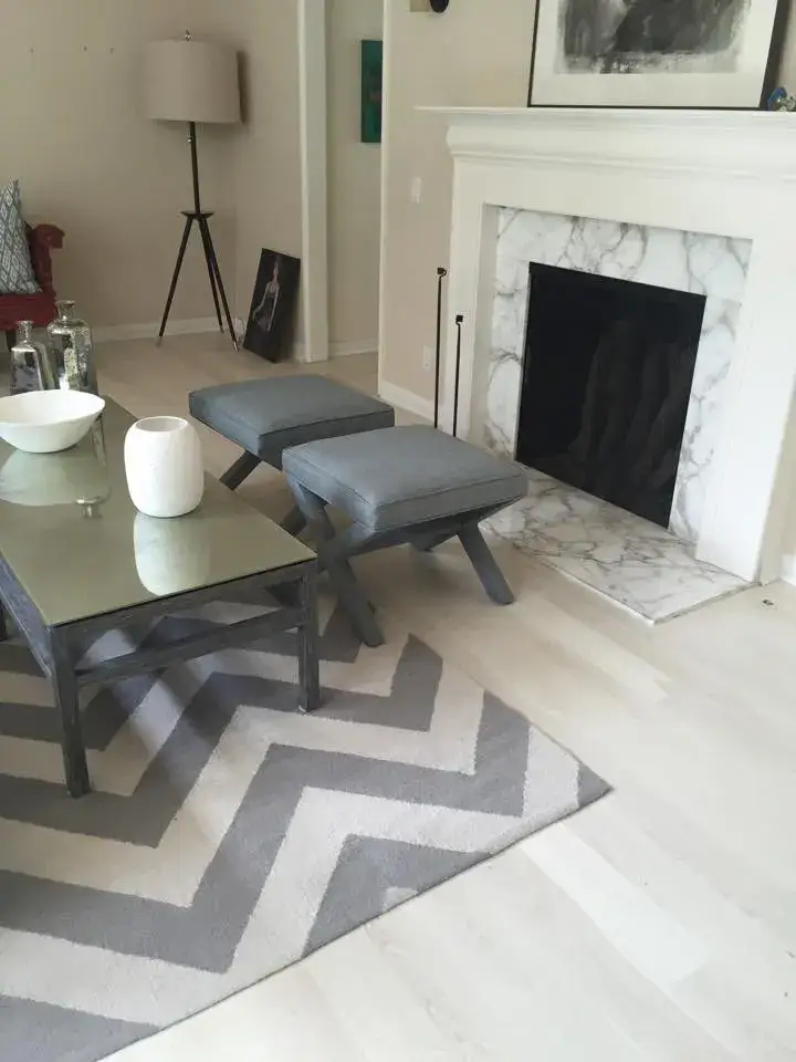 Garrison Contractor's Choice Premium American White Oak – 2¼” – Unfinished Engineered Hardwood, installed in a room