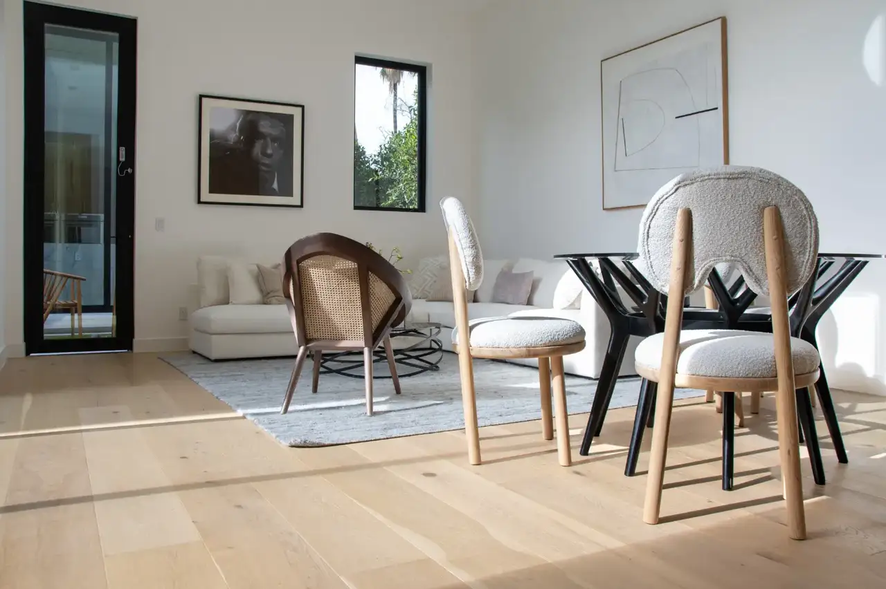 Garrison Beverly Hills Rexford European Oak Engineered Hardwood, installed in a room