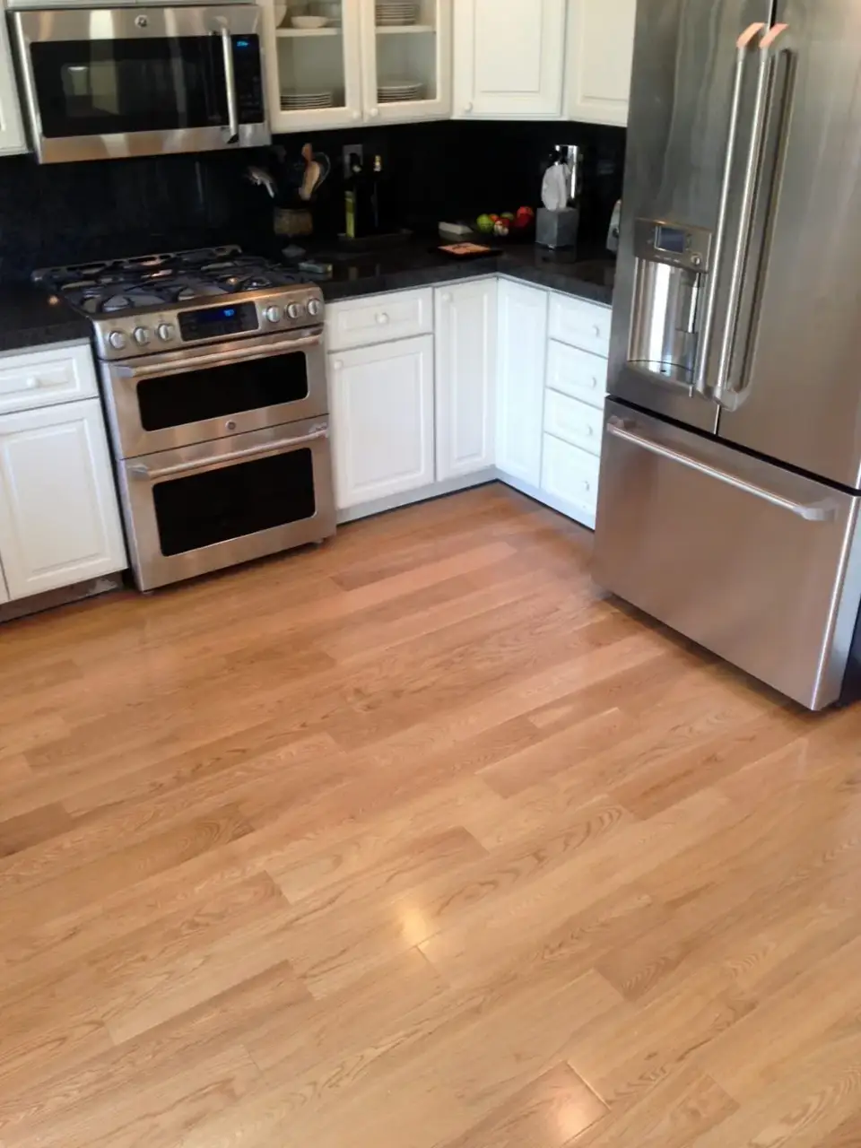 Garrison Crystal Valley White Oak Natural – 5″ Engineered Hardwood, installed in a room