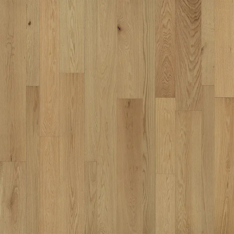 Hallmark Floors Monterey Adobe Red Oak Engineered Hardwood, installed in a room