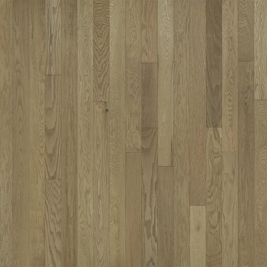 Hallmark Floors Crestline Solid Alverstone Red Oak Solid Hardwood, installed in a room