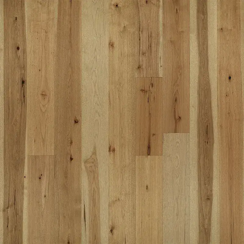 Hallmark Floors Avenue Belle Meade Hickory Engineered Hardwood, installed in a room