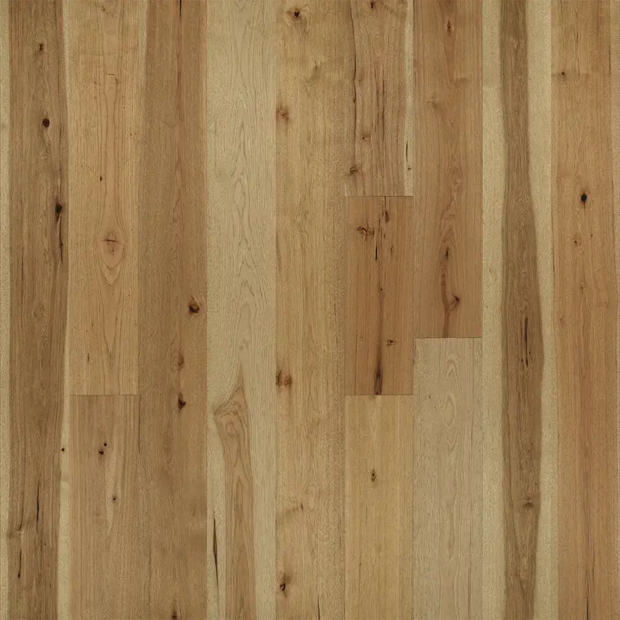 Hallmark Floors Avenue Belle Meade Hickory Engineered Hardwood, installed in a room