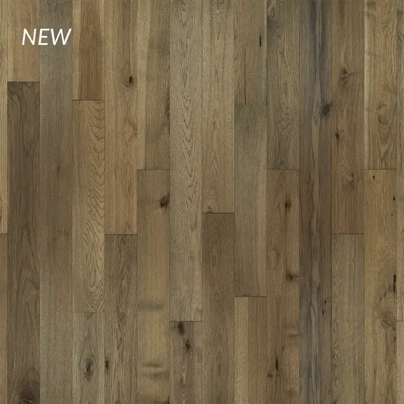 Hallmark Floors Novella Bradbury Hickory Engineered Hardwood, installed in a room