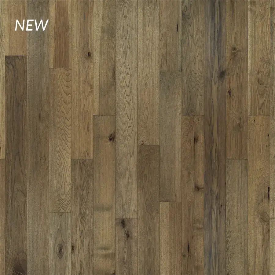 Hallmark Floors Novella Bradbury Hickory Engineered Hardwood, installed in a room