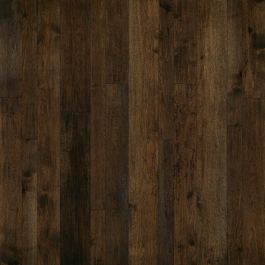 Hallmark Floors Monterey Casita Hickory Engineered Hardwood, installed in a room