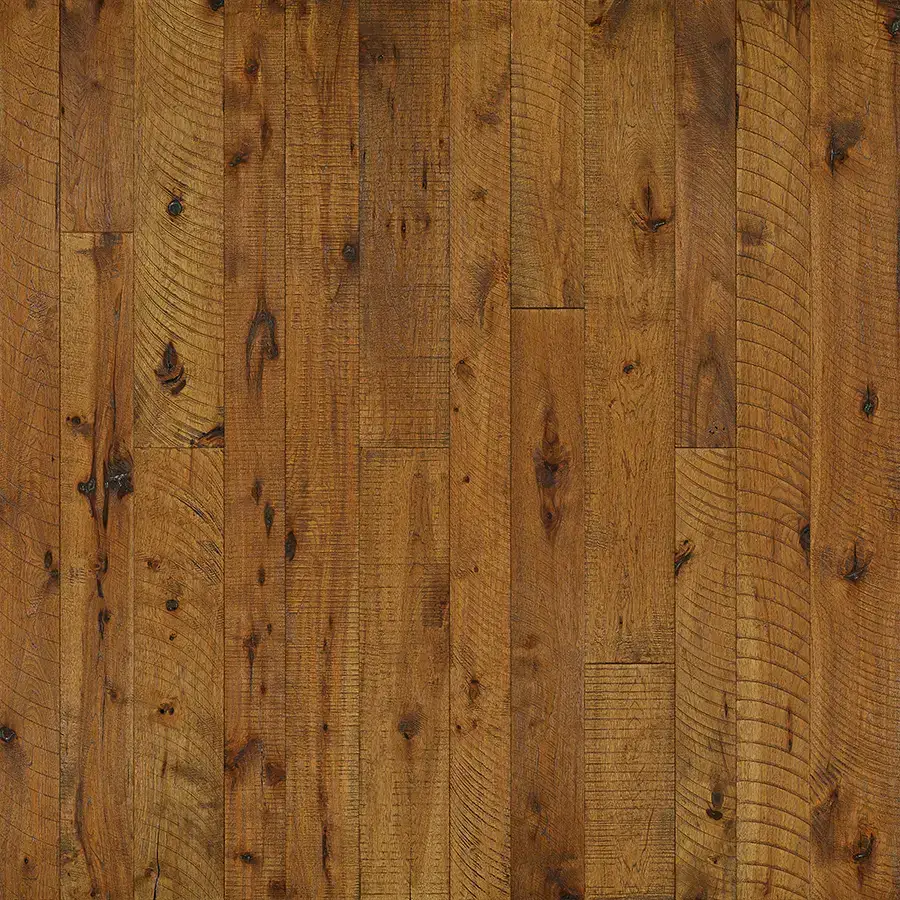 Hallmark Floors Organic 567 Chamomile Hickory Engineered Hardwood, installed in a room
