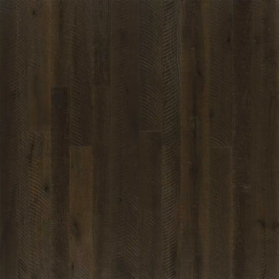 Hallmark Floors Organic 567 Darjeeling Hickory Engineered Hardwood, installed in a room