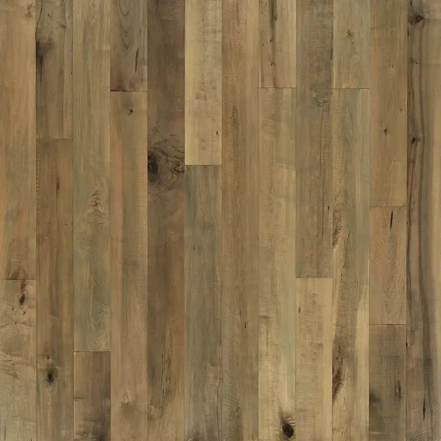 Hallmark Floors Grain & Saw Greene Maple Engineered Hardwood, installed in a room