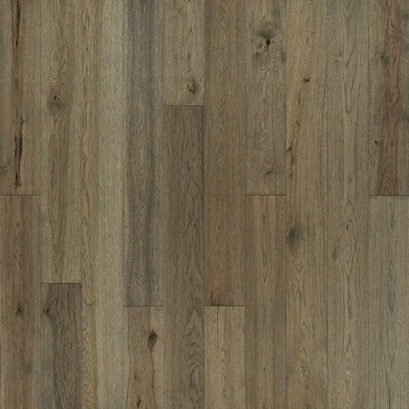 Hallmark Floors Ventura Hampton Hickory Engineered Hardwood, installed in a room