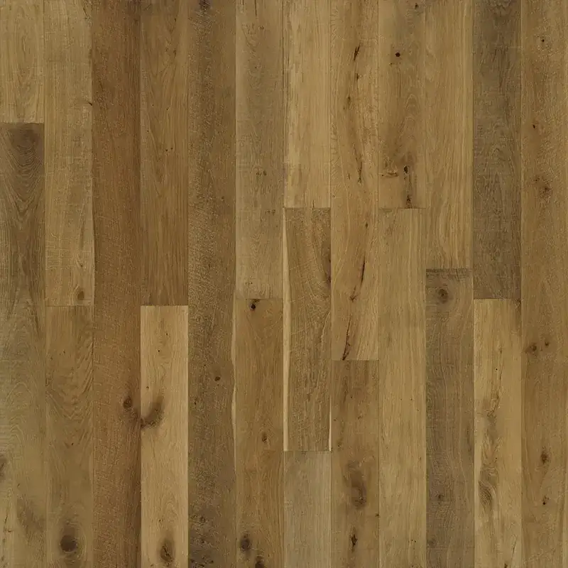 Hallmark Floors Grain & Saw Morris Oak Engineered Hardwood, installed in a room