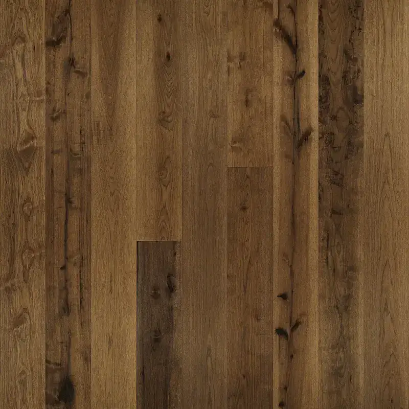 Hallmark Floors Avenue Newbury Hickory Engineered Hardwood, installed in a room