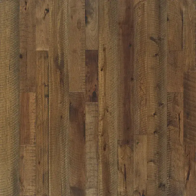 Hallmark Floors Organic 567 Oolong Hickory Engineered Hardwood, installed in a room