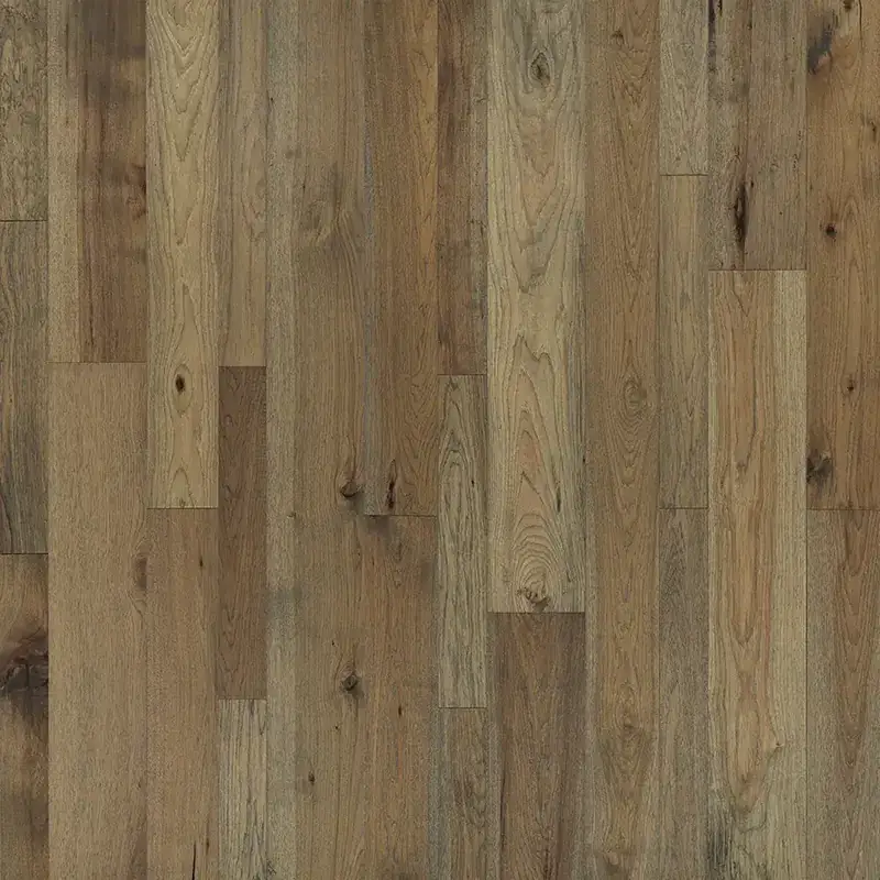 Hallmark Floors Monterey Palomino Hickory Engineered Hardwood, installed in a room
